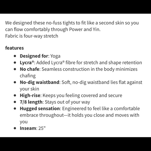 Lululemon Free to Flow 7/8 Tight Blue Tied/White - Picture 6 of 9